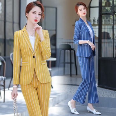 Yellow Striped suit with Pant Uniform 