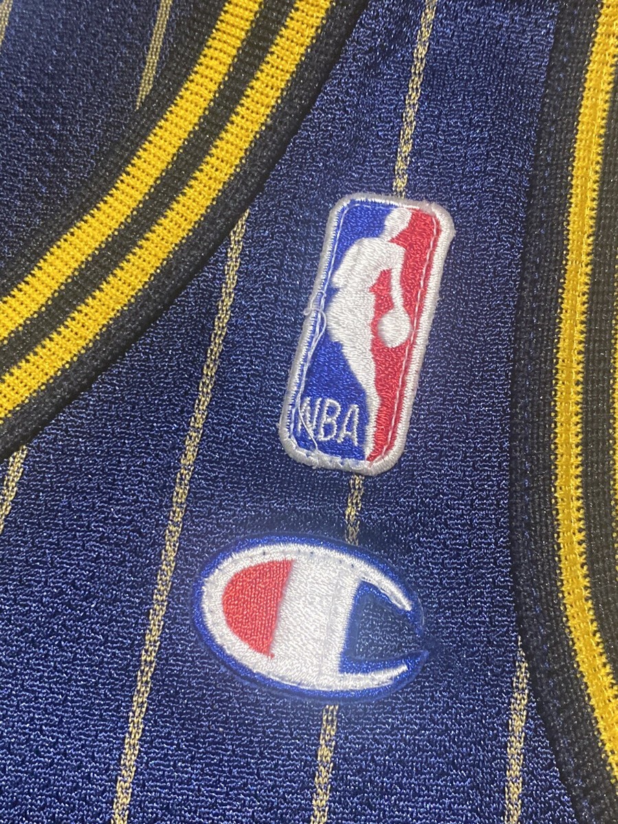 Vintage 90s Indiana Pacers CHAMPION Boys Basketball Jersey #1 Navy