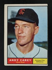 1961 Topps #518 Andy Carey Kansas City Athletics VG