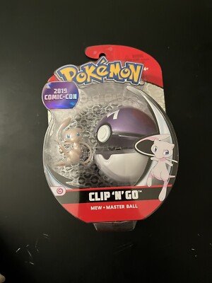 Pokemon Clip N Go Mew + Master Ball San Diego Comic 2019 Exclusive SDCC Sealed