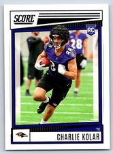 Charlie Kolar Rookie Baltimore Ravens 2022 Score #374 17576