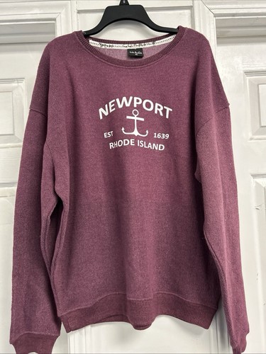 NEWPORT RI Crew Neck Soft Cozy Sweatshirt Rhode Island Anchor Mens Adult XL GUC