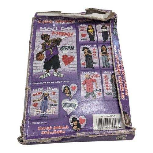 Homies Valentines Cards 32 Valentines & Homie Seals Complete Damaged Box 2006 - Picture 2 of 7