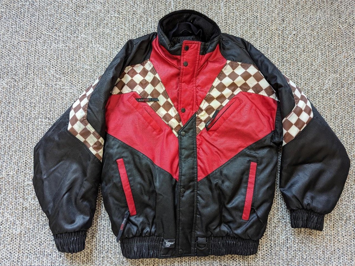vintage 1990s snowmobile jacket DURATRAK insulated L coat RACING