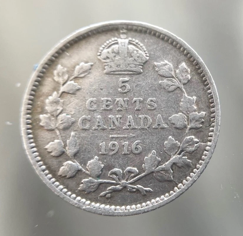 曾流通1916 年加拿大五美分1858-1921 | eBay
