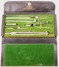 KEUFFEL & ESSER MINUSA Drafting Set in Original Leather Case