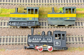 Minitrains H0E Diesel Locomotive Steam Locomotive Baldwin Eger Railway 3 Piece Set FAULTY Bundle