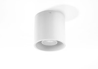 Runder Aufbaustrahler Ø10Cm GU10 Weiß Aluminium Strahler Innenlampe Deckenspot