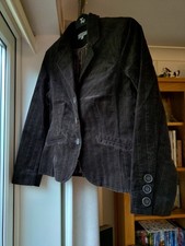 Next Brown Corduroy Lined Fitted Jacket, Size 16, New