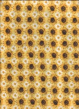 100 cotton floral fabric "Sunflower Sunshine" by Springs Creative