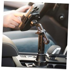 Cup Phone Holder for Car Upgraded Version Long Neck 360  Adjustable Silver