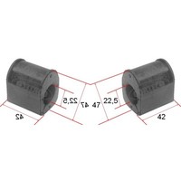 2X Corteco Lagerung Stabilisator Vorne Links Rechts FüR Renault Megane Scenic