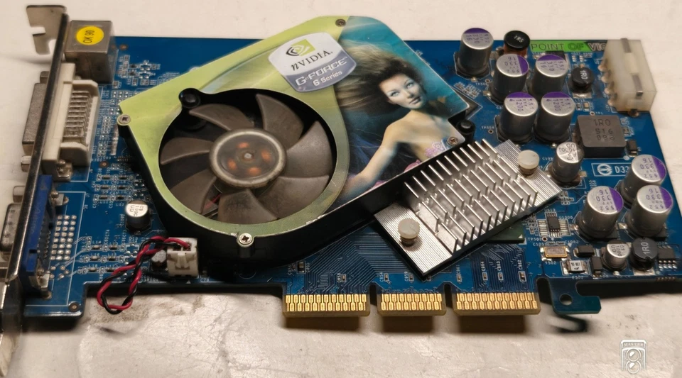 AGP 3D CARD Point of View VGA150707A NVIDIA GeForce 6600GT NV43 128 MB GDDR3 - Image 2 of 4