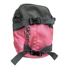 Sklon Ski Snowboard Harness Trainer Backpack Kids Pink Gray Adjustable Straps