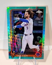 2025 Topps Chrome Logofractor - Jesse Winker #180 - Aqua Refractor /199