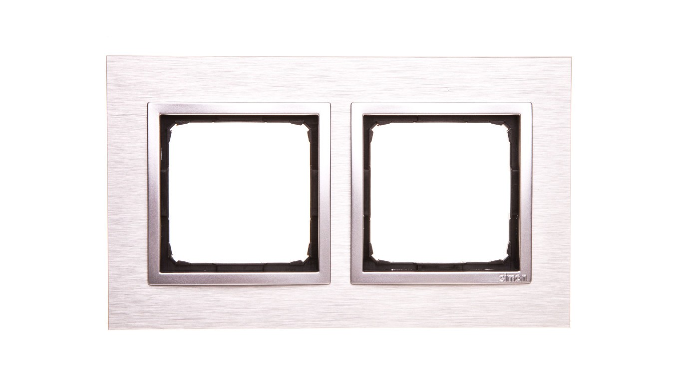 Simon 54 Nature Double Metal Frame INOX CLASSIC DRN2/77