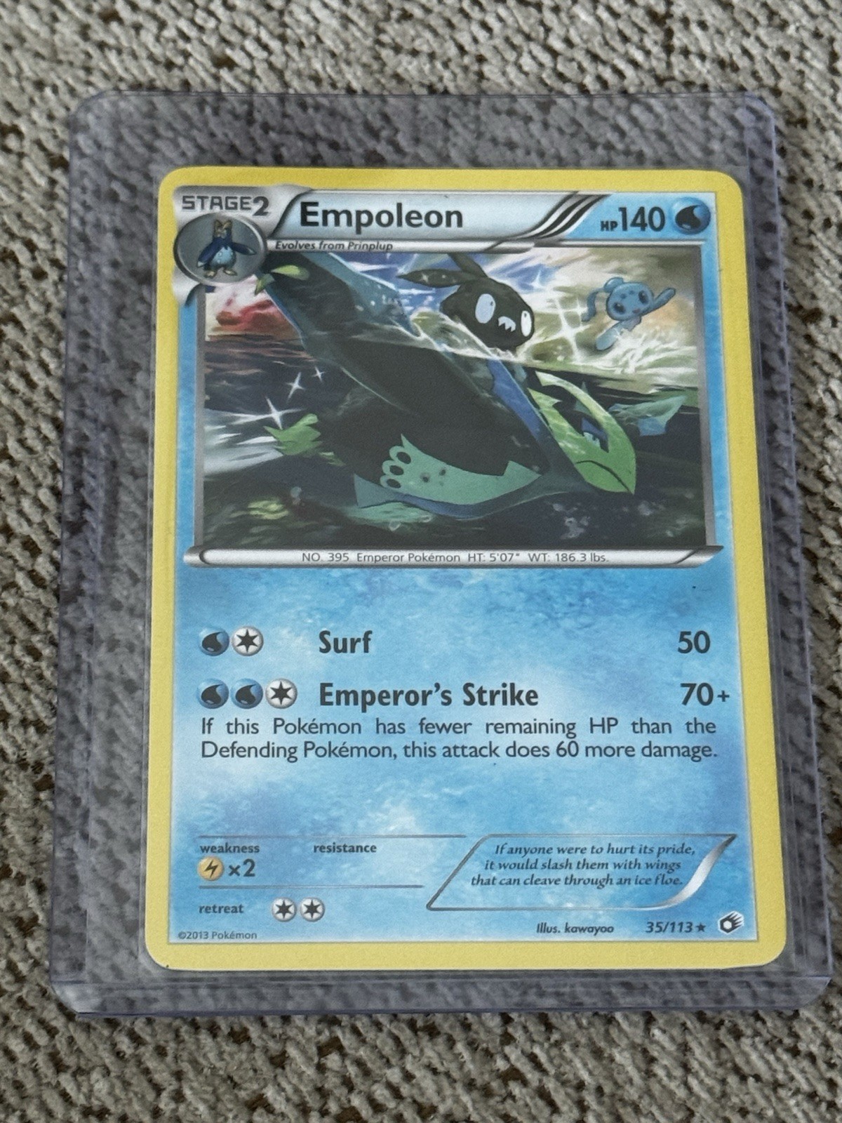 Empoleon Legendary Treasures 35/113 Rare Pokemon Near Mint
