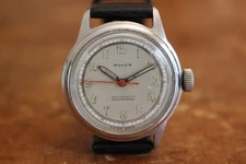 Mens Vintage Mulco Military Wristwatch Stainless Automatic Waterproof Watch
