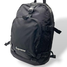 Supreme Backpack Black Nylon Bag Pack 17.13" Rare Streetwear