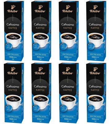 8 x TCHIBO Cafissimo Kaffee Fine Aroma 8 x 10 capsules - 80 pieces