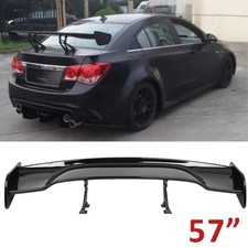 57 Rear Spoiler Wing For Chevrolet Chevy Cruze Truck Gtstyle Glossy Black