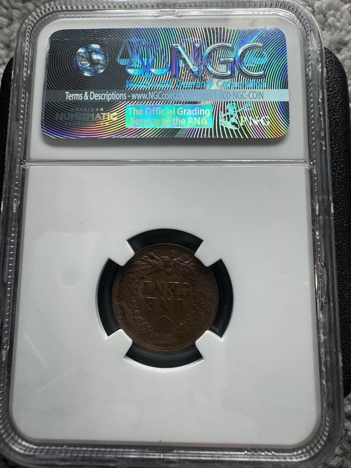 1906 Indian Head Cent NGC AU58 BN Nice Eye Appeal - Image 2 of 2