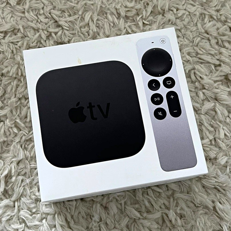 Apple TV 3rd Gen 4k HDR 128GB w/ Siri Remote, Black/Silver