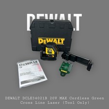 DEWALT DCLE34021B 20V MAX Cordless Green Cross Line Laser Tool Only 