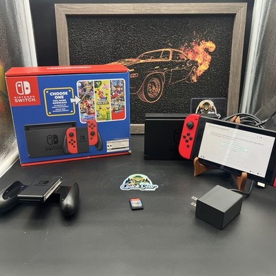 Nintendo Switch HAC-001(-01) Mario 32GB Console - Black/Red With Atari Flashback