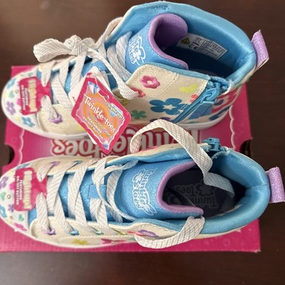 NEW Skechers Big Kids Girl Twinkle Toes Sneakers Super Blossom