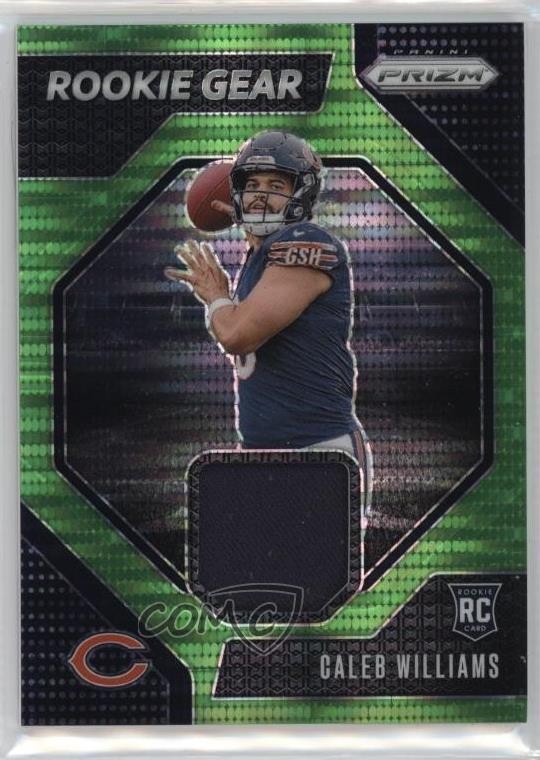 2024 Panini Prizm Rookie Gear Neon Green Pulsar Prizm Caleb Williams #RG-CWS RC