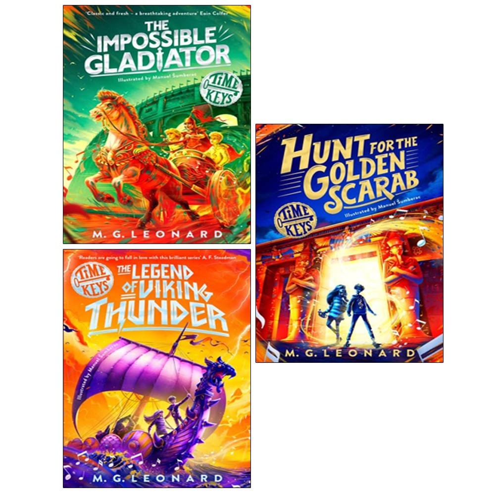 Macmillan Golden Time Keys Series By M. G. Leonard Illustrated 3 Books Collection Set - Ages 9-11 - Paperback - Image 5