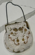 antique beaded purse victorian Made In Belgium