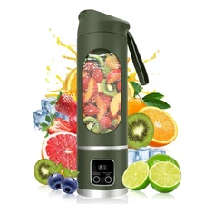 Portable Blender Personal USB，500ML Portable juicer Shakes and Smoothies Blen...