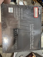 D-Link DSR-250 8-Port Gigabit VPN Router NEW Sealed Business Firewall
