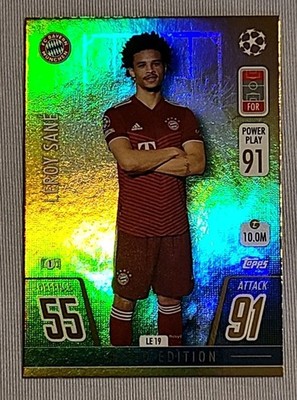 LEROY SANE 2021-22 Topps Match Attax #LE-19 Gold Limited Edition Bayern Munchen