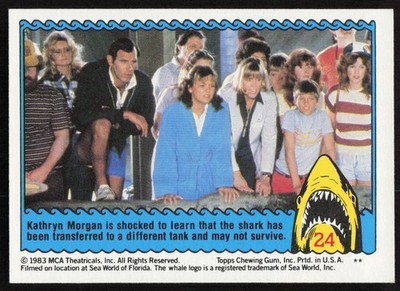 1983 Topps Jaws 3-D The New Peril! Card #24 - Bess Armstrong