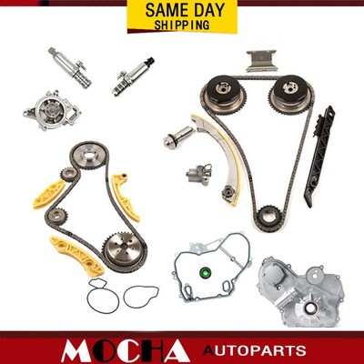 Timing Chain Kit Oil Pump Kit VCT Selenoid Actuator Gear Fit Chevy GM 2.4L 2.2L