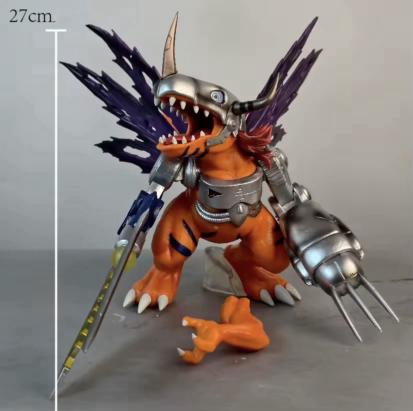 Digimon Figura Greymon 27 cm - Modelo Anime Coleccionista Figura de Acción Manga Regalo
