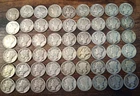 $5 Roll 54 Mercury Dimes Mixed Dates 1917-1945PDS Circulated 90% Silver Early MM