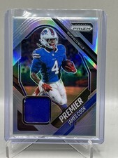 2025 Panini Prizm James Cook Premier Jerseys Silver Patch #PJY-JCK Bills