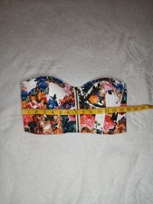 Boho Whimsical Cottagecore Fairycore Festival Corset Style Strapless Crop Top...