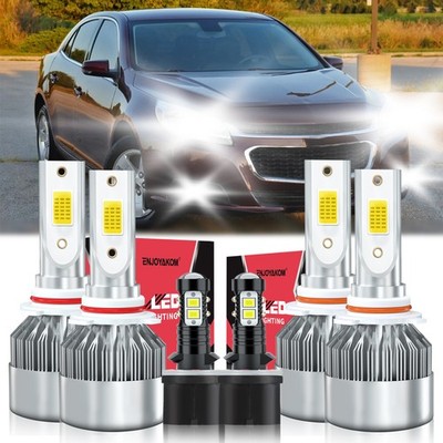 For Chevrolet Malibu 1997-2003 Combo LED Headlight Kit Hi Lo+Fog Light Bulb
