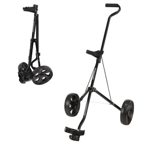 Stowamatic 2-Wheel Folding Golf Pull Cart - Lightweight & Compact, Black - Picture 1 of 3
