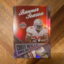 Press Pass 2009 Banner Season Chris Wells Ohio State BS-15 NCAA Football Card