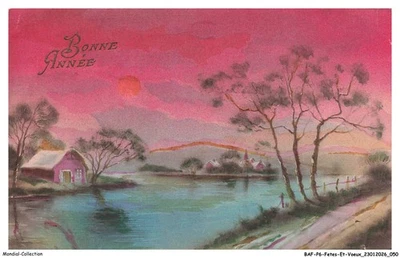 BAFP6-0519-FETES-VOEUX - Bonne Année - Le lac - Photo 1/2