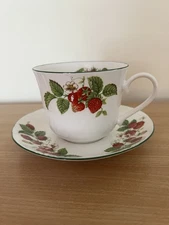 Roy Kirkham Strawberry Fruit Garden Large Breakfast Cup and Saucer Set - England