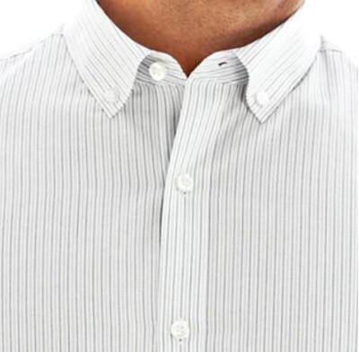 NEW Claiborne Men's Slim Fit Button Down Striped Dress Shirt Long Sleeves  NWT | eBay