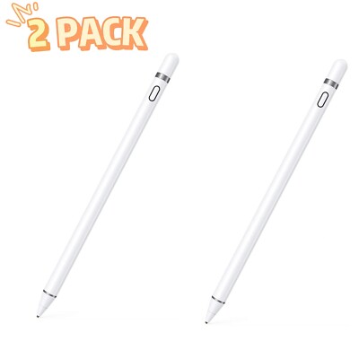 2PACK For Apple Pencil Stylus Pen for iPad iPhonea nd Android Phones  Tablets