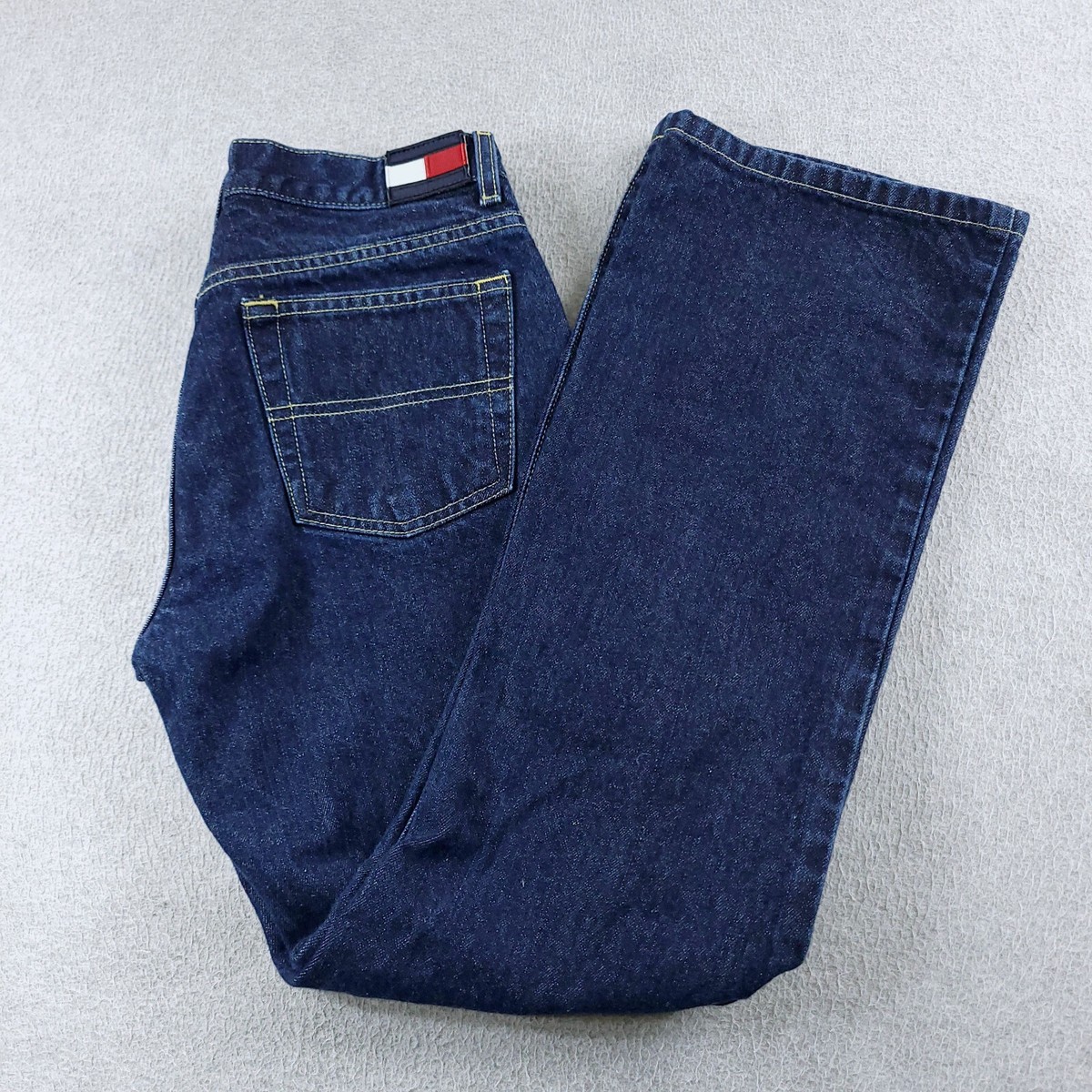 Vintage Tommy Hilfiger Jeans Womens Juniors Blue Dark Wash Roc